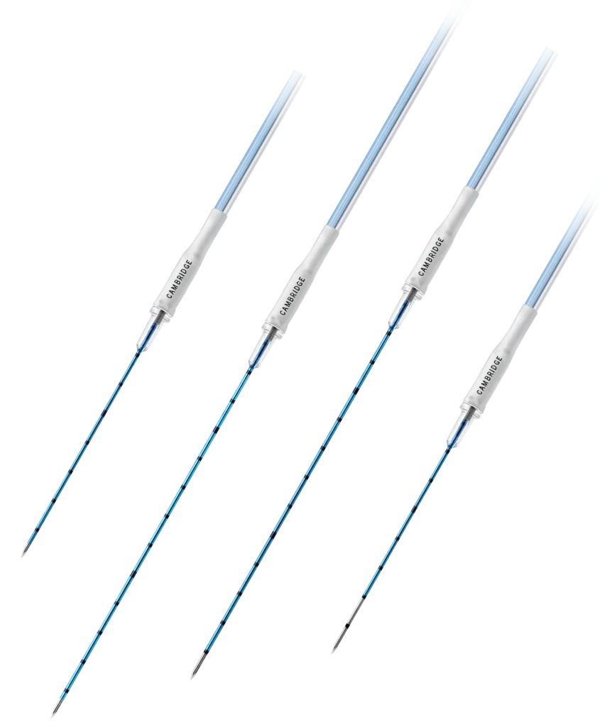 Various angled electrodes for Thyroid