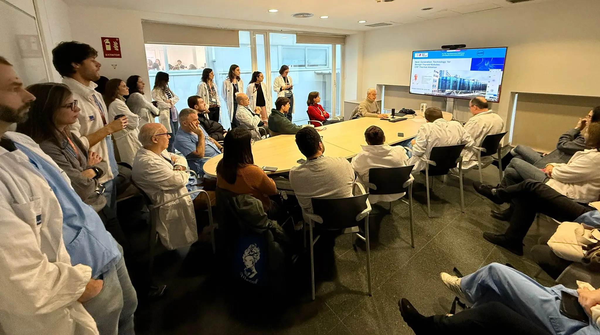 Committee meeting for attending physicians.